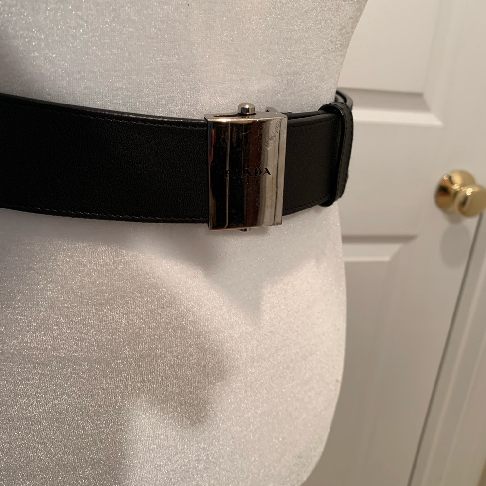Prada authentic belt. Butter soft black strap - Picture 5 of 8